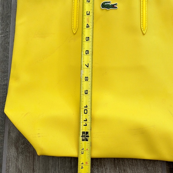 Lacoste yellow Vertical Tote bag with 25cm drop - Picture 6 of 16
